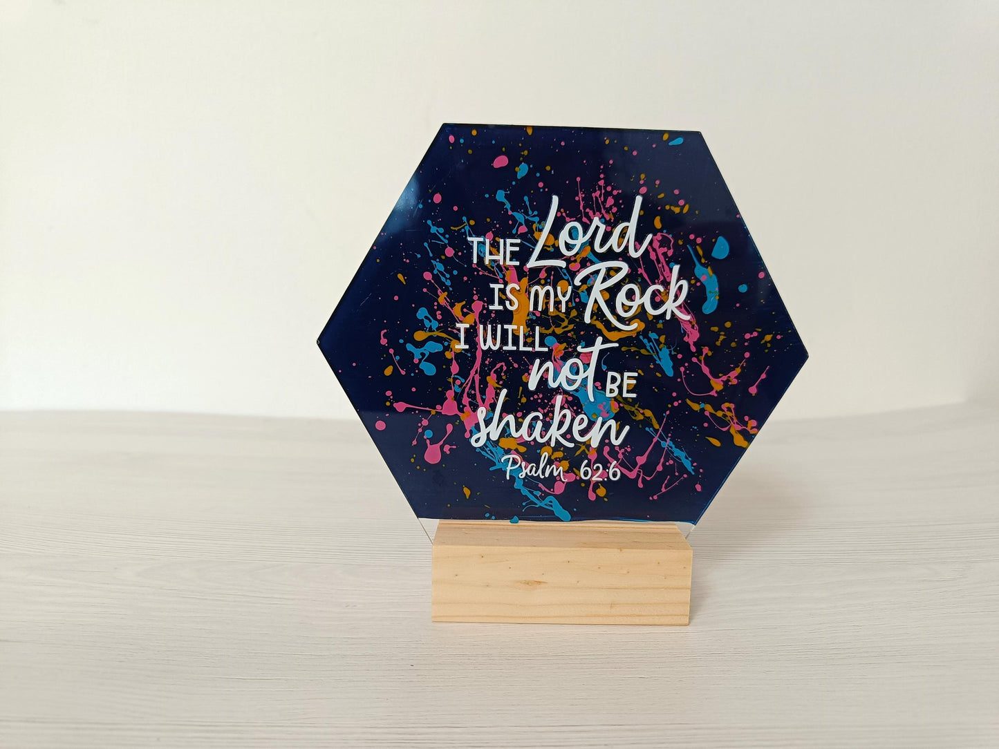 The Lord Is My Rock Acrylic Sign