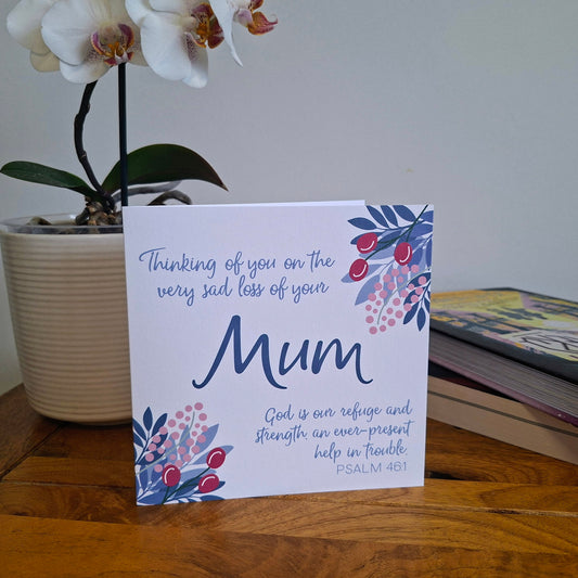 Loss of Your Mum Scripture Card - Psalm 46:1