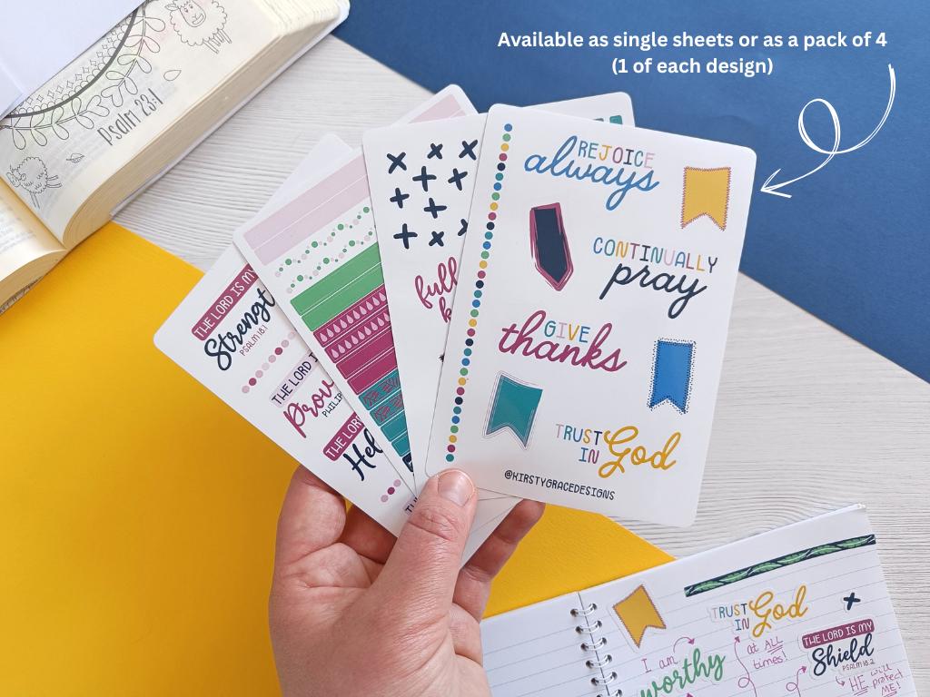 Lines & Borders A6 Sticker Sheet