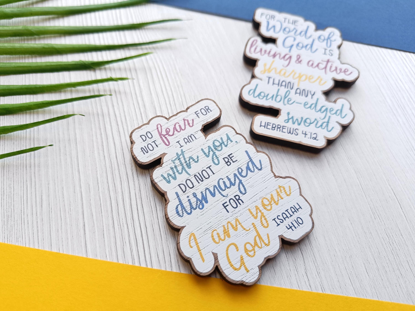 Isaiah 41:10 Scripture Wooden Magnet