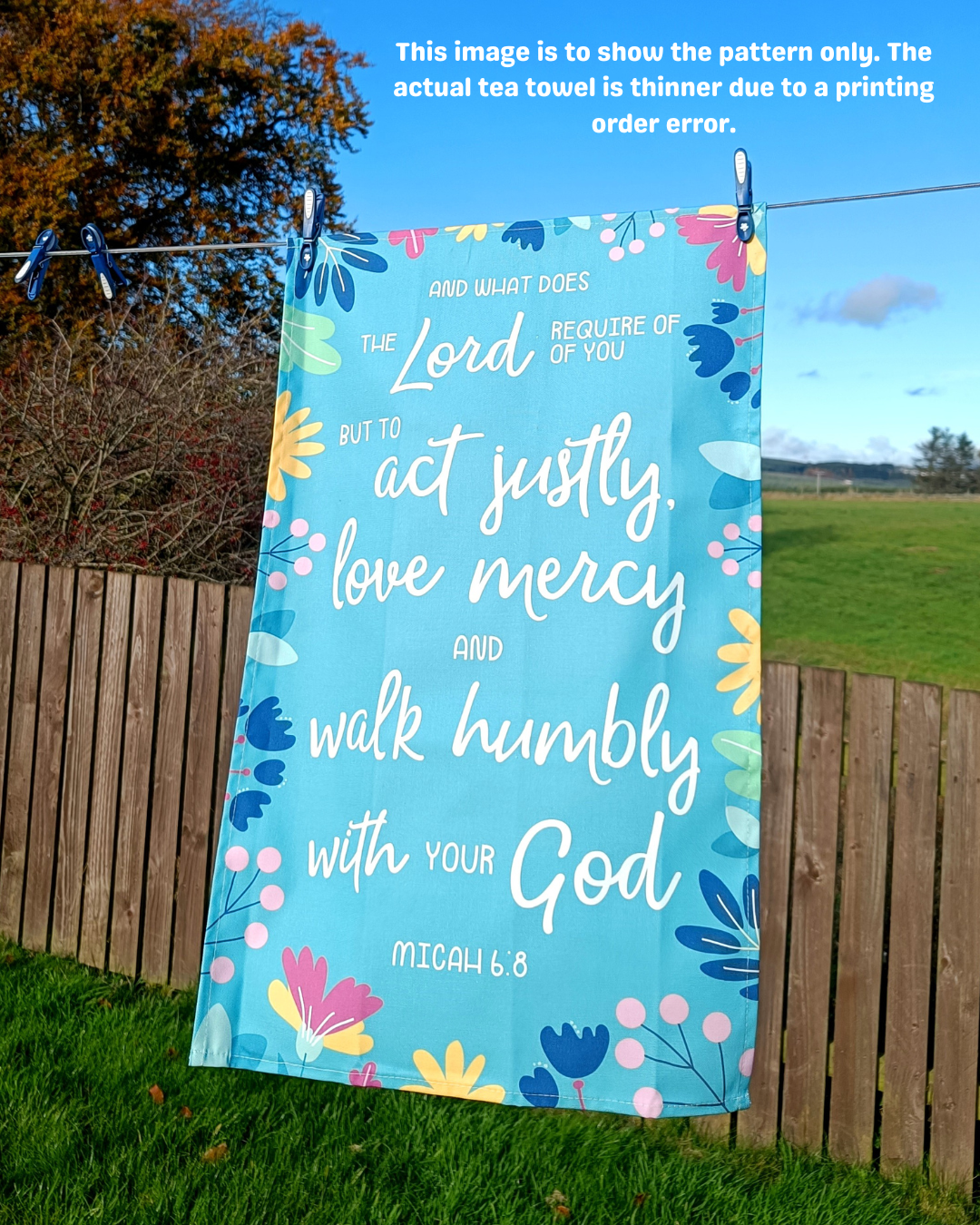 SECONDS 2 Pack of Scripture Tea Towels