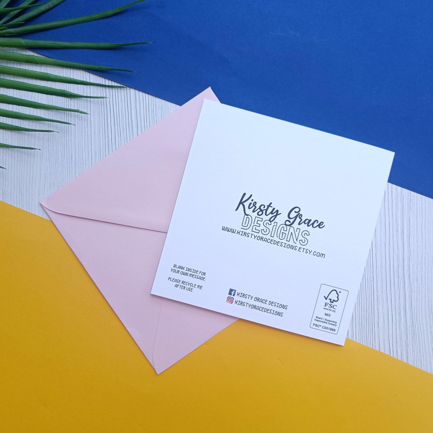 Pink Baptism Card
