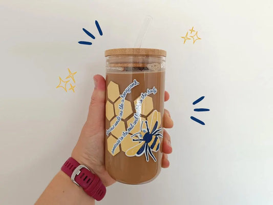 16oz Words Are Like Honeycomb Libbey Glass