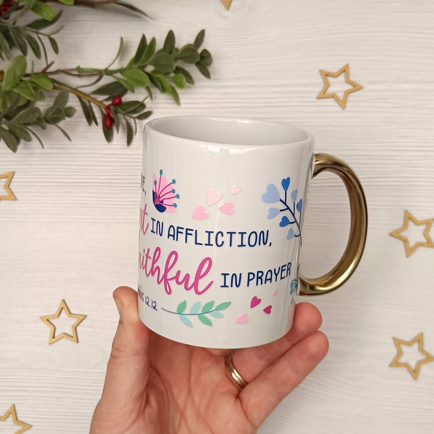 Be Joyful (Romans 12:12) Mug