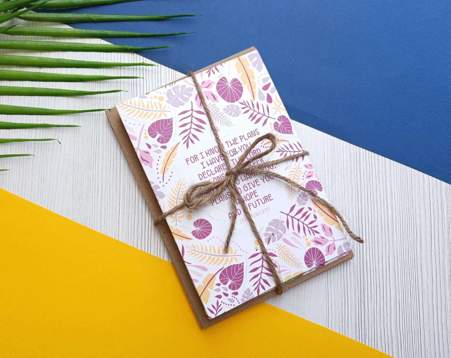 6 pack Floral Scripture Verse Cards