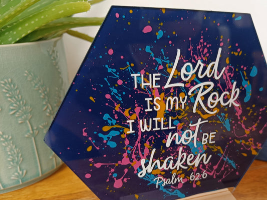 The Lord Is My Rock Acrylic Sign
