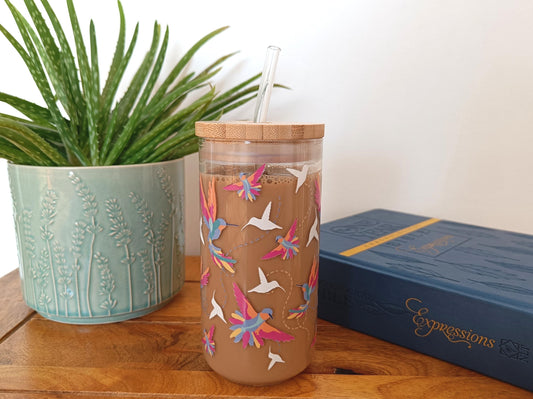 16oz Hummingbird Libbey Glass