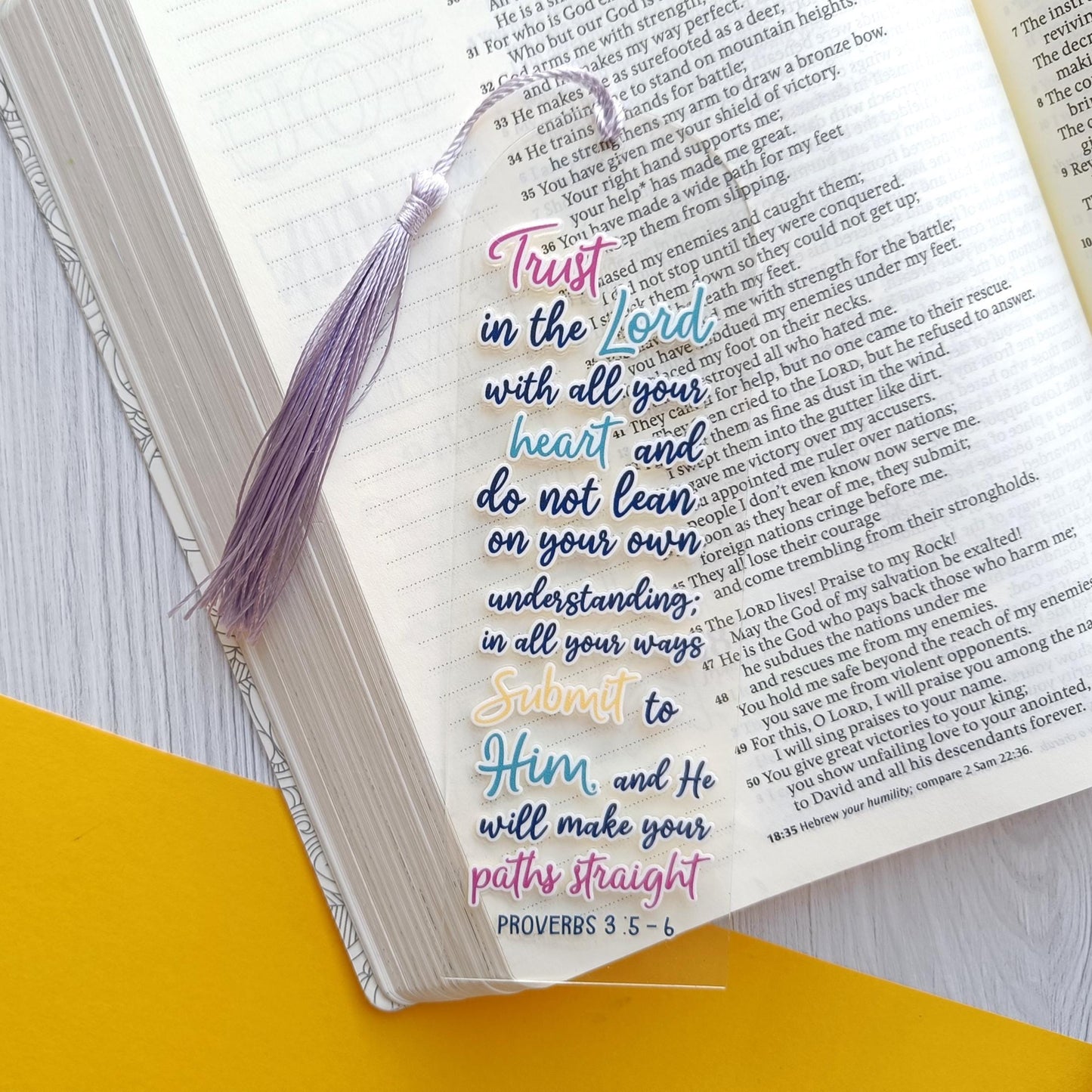 Trust In The Lord Acrylic Bookmark