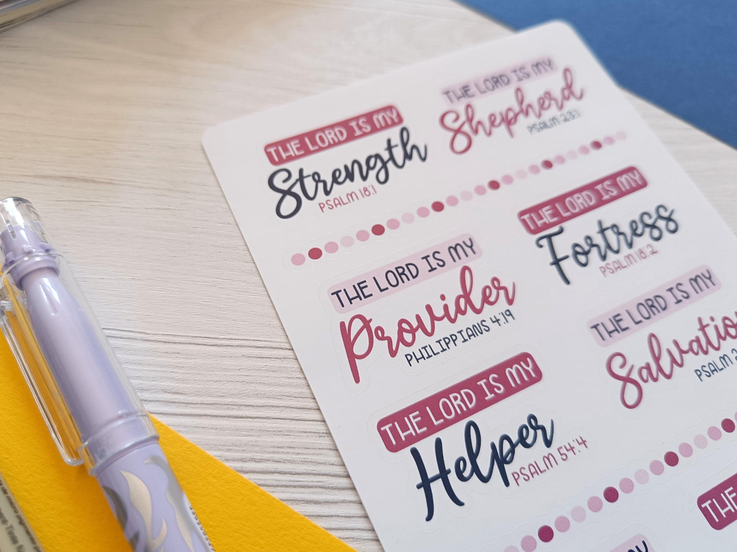 The Lord Is My... A6 Sticker Sheet