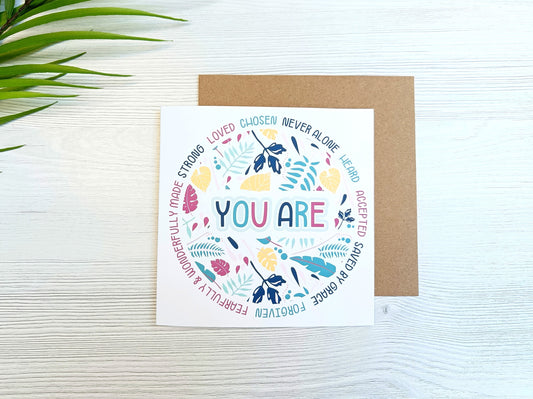 You Are... Card (Blue Version)