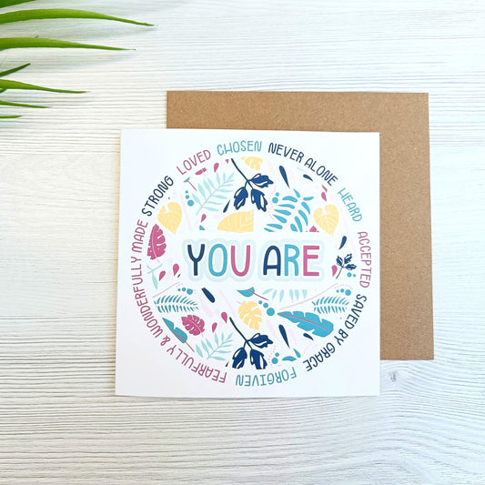 You Are... Card (Blue Version)