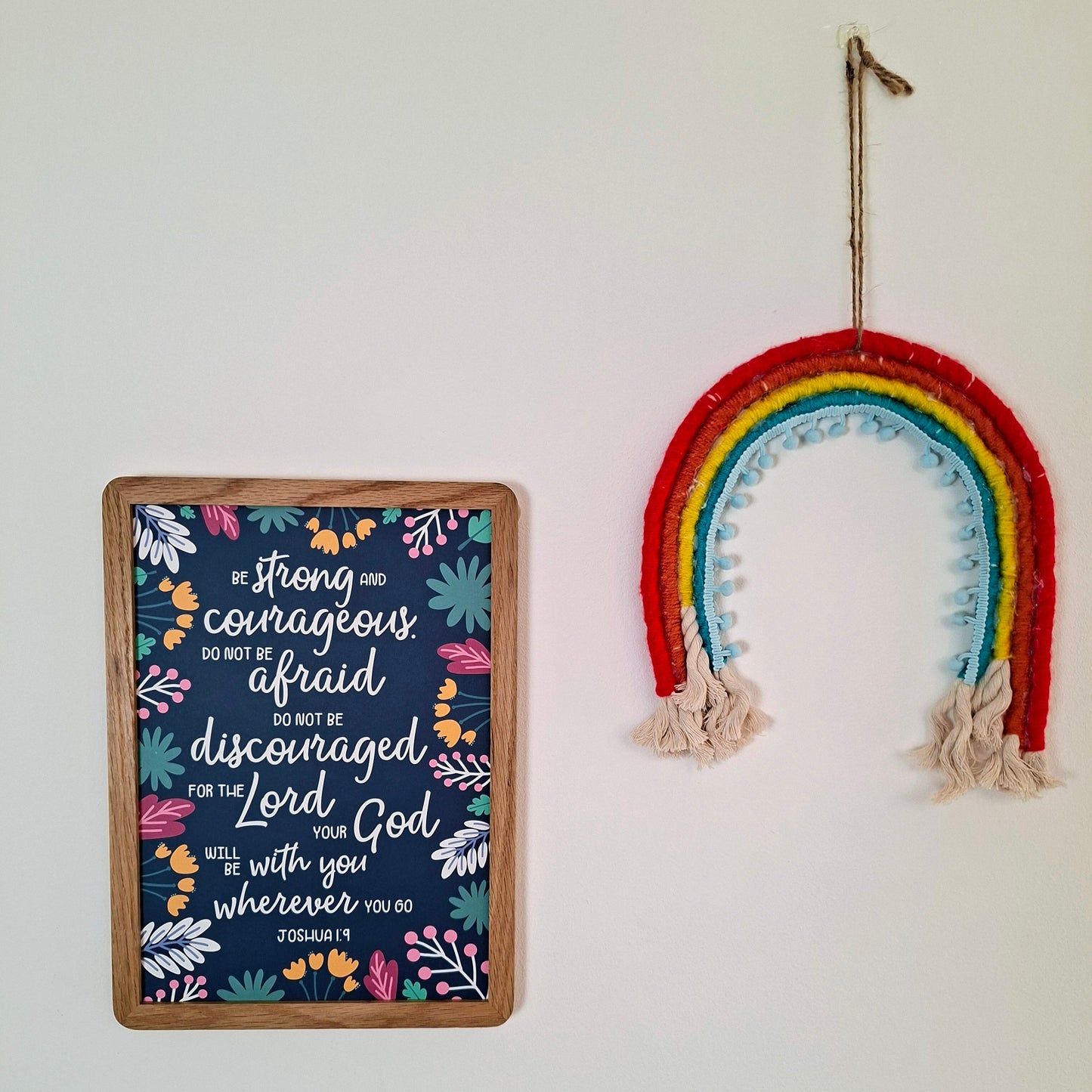 A4 Print - Joshua 1:9 Be Strong and Courageous