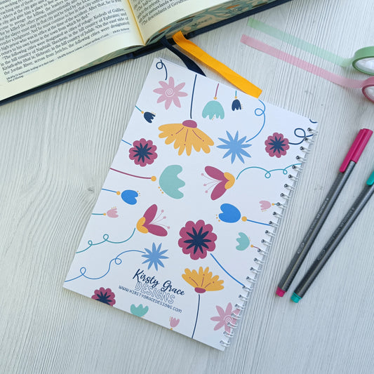 Luke 12:27 Consider how the wildflowers grow A5 Notebook