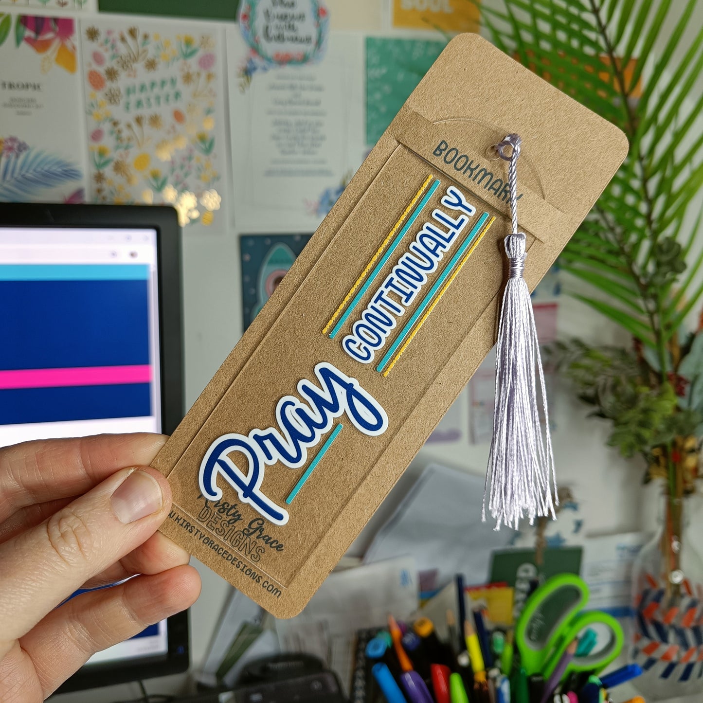 Pray Continually Acrylic Bookmark