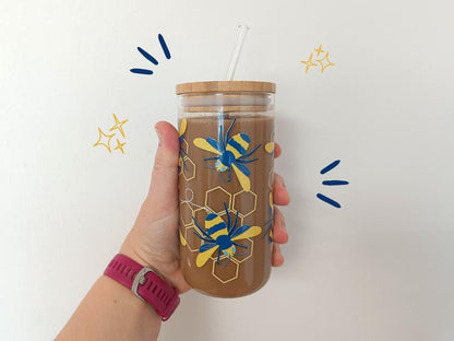 16oz Bee Libbey Glass