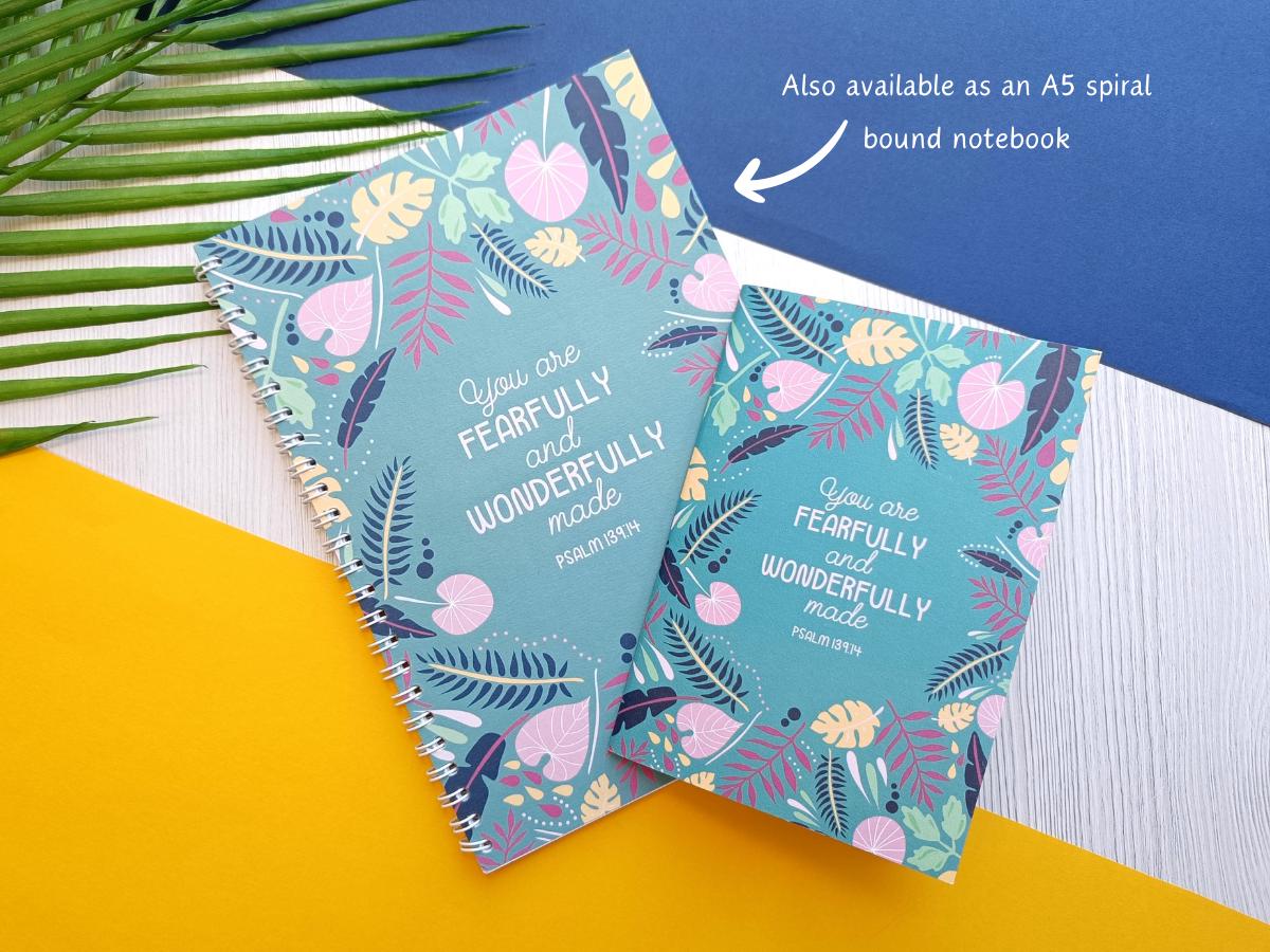 Psalm 139:14 A6 Notebook