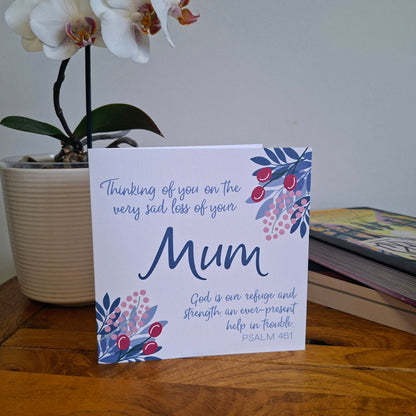 Loss of Your Mum Scripture Card - Psalm 46:1