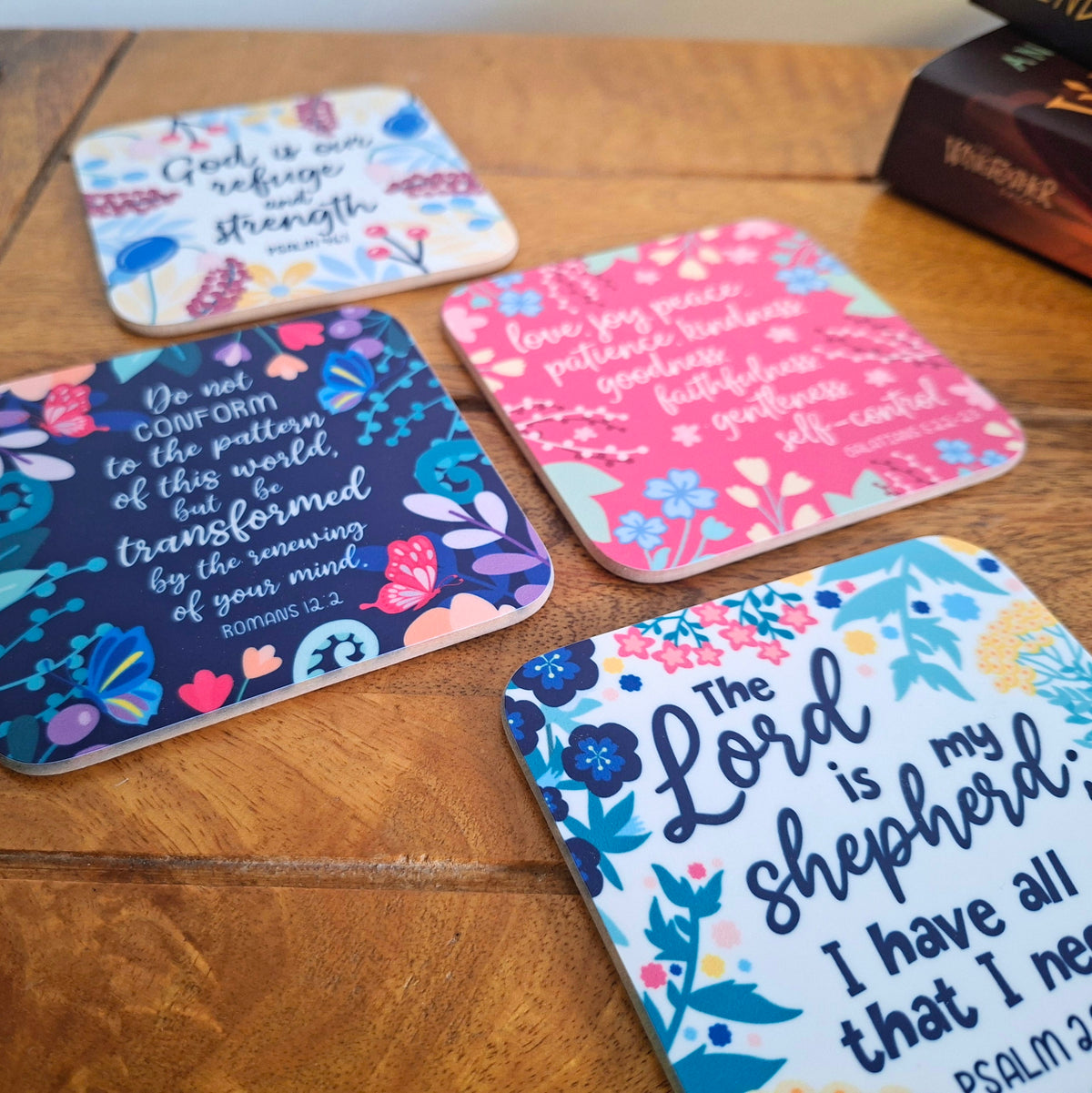 Scripture Coaster Set - Set of 4