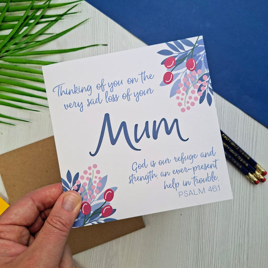 Loss of Your Mum Scripture Card - Psalm 46:1