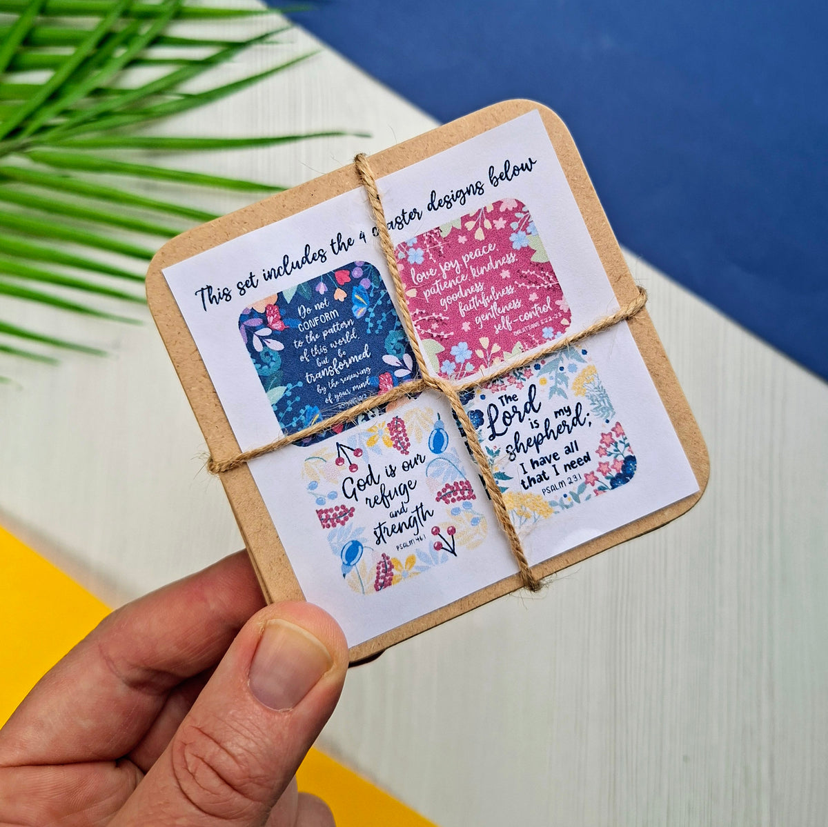 Scripture Coaster Set - Set of 4