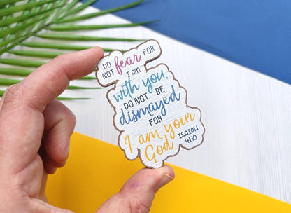 Isaiah 41:10 Scripture Wooden Magnet