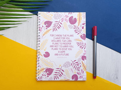 Jeremiah 29:11 A5 Notebook