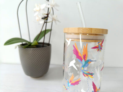 16oz Hummingbird Libbey Glass