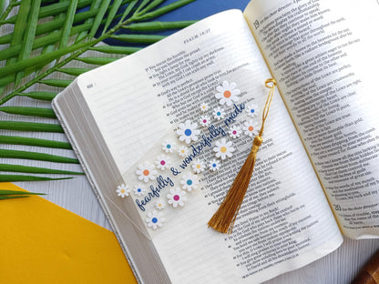 Fearfully & Wonderfully Made Acrylic Bookmark