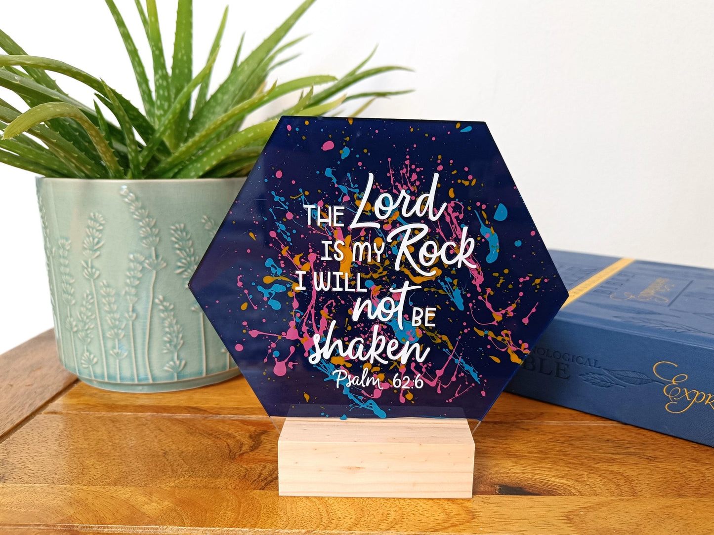 The Lord Is My Rock Acrylic Sign