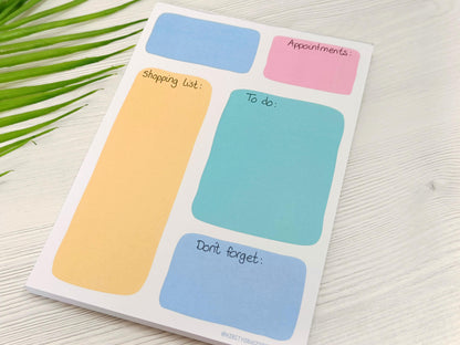 Pastel A5 Notepad