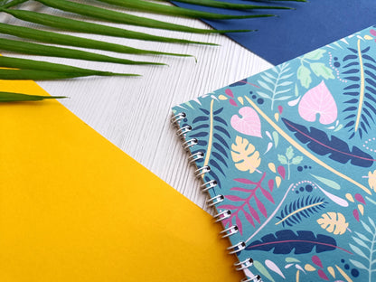 Turquoise Jungle A5 Notebook
