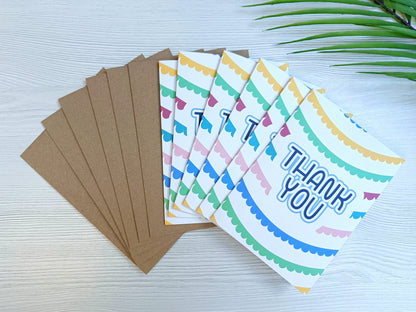 6 Pack of Thank You Cards