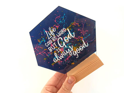 The Lord Is My Rock Acrylic Sign