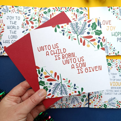 Unto Us Christmas Card