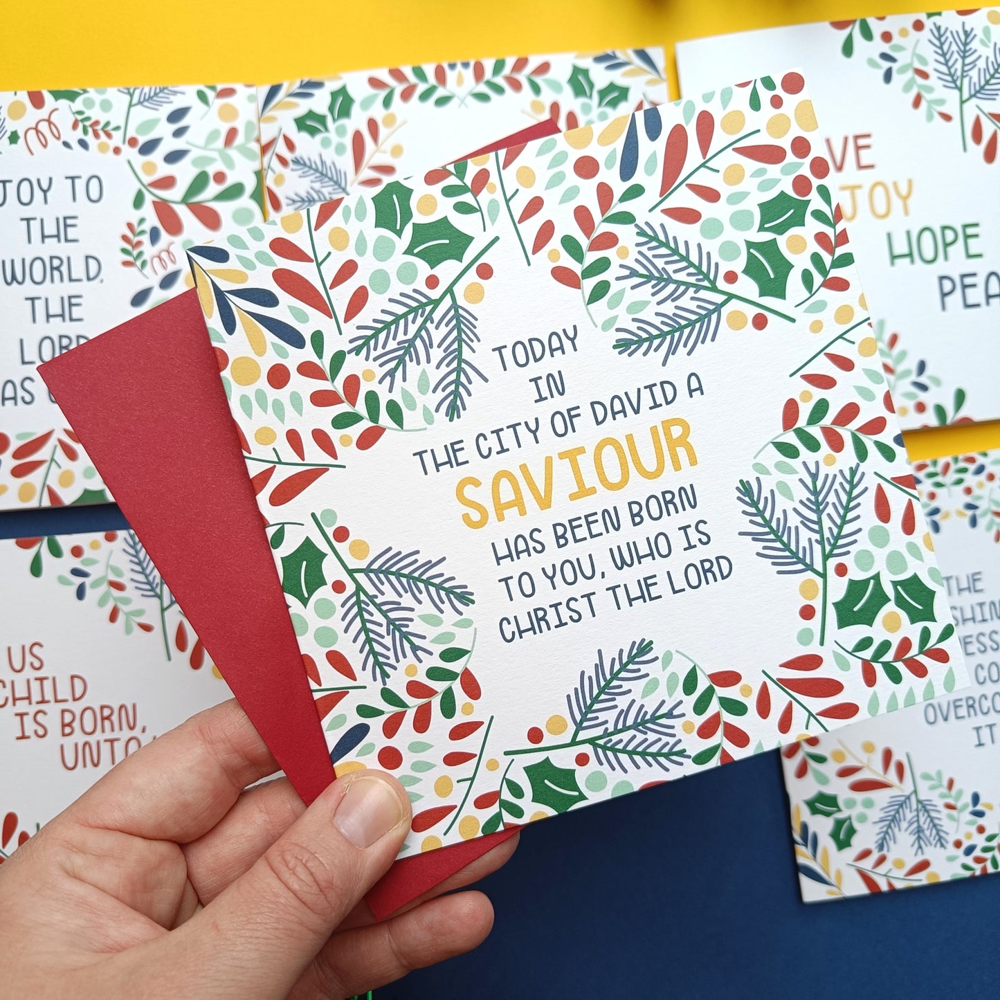 A Saviour has been born Christmas Card