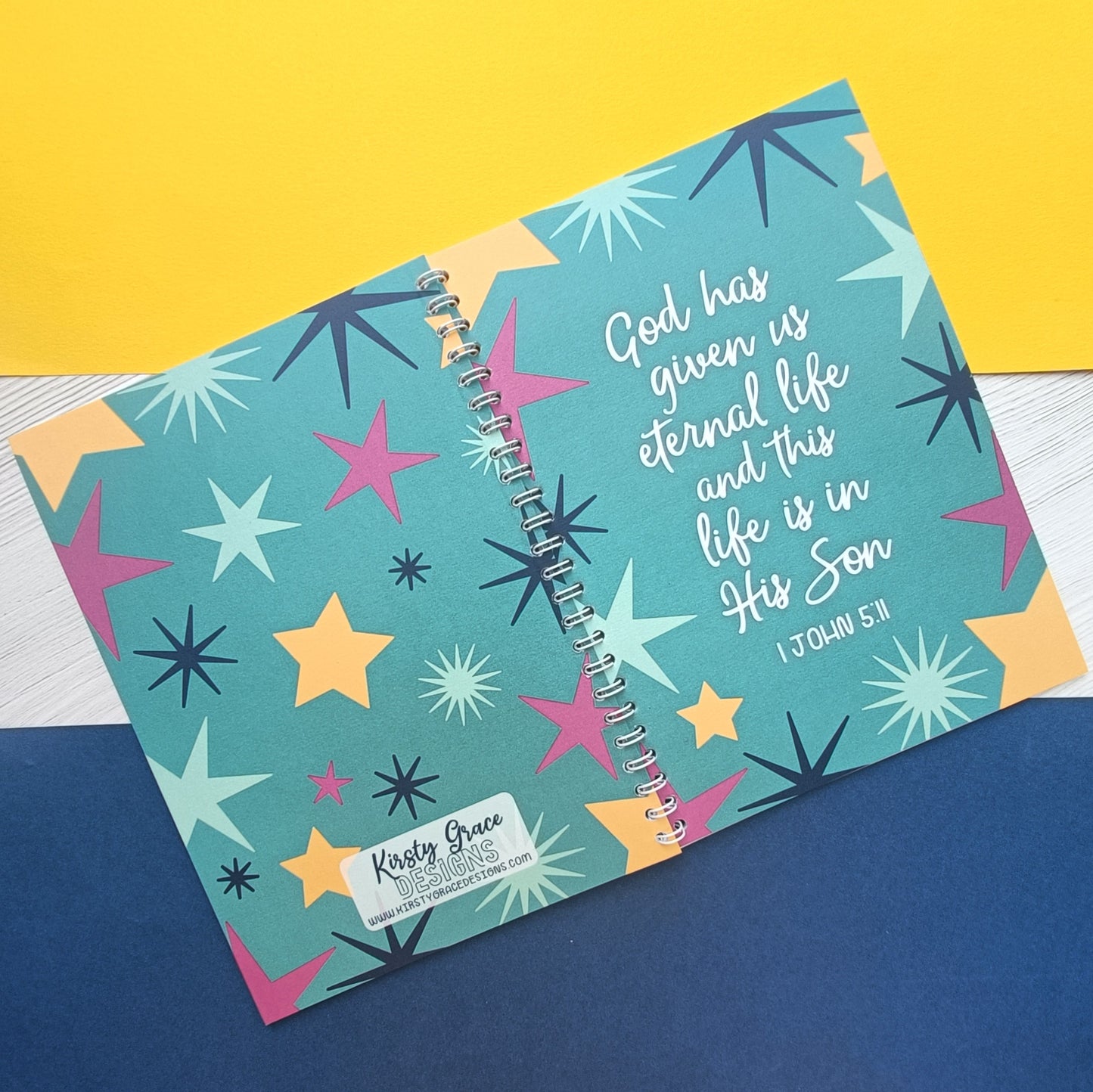 God has given us eternal life A5 Notebook