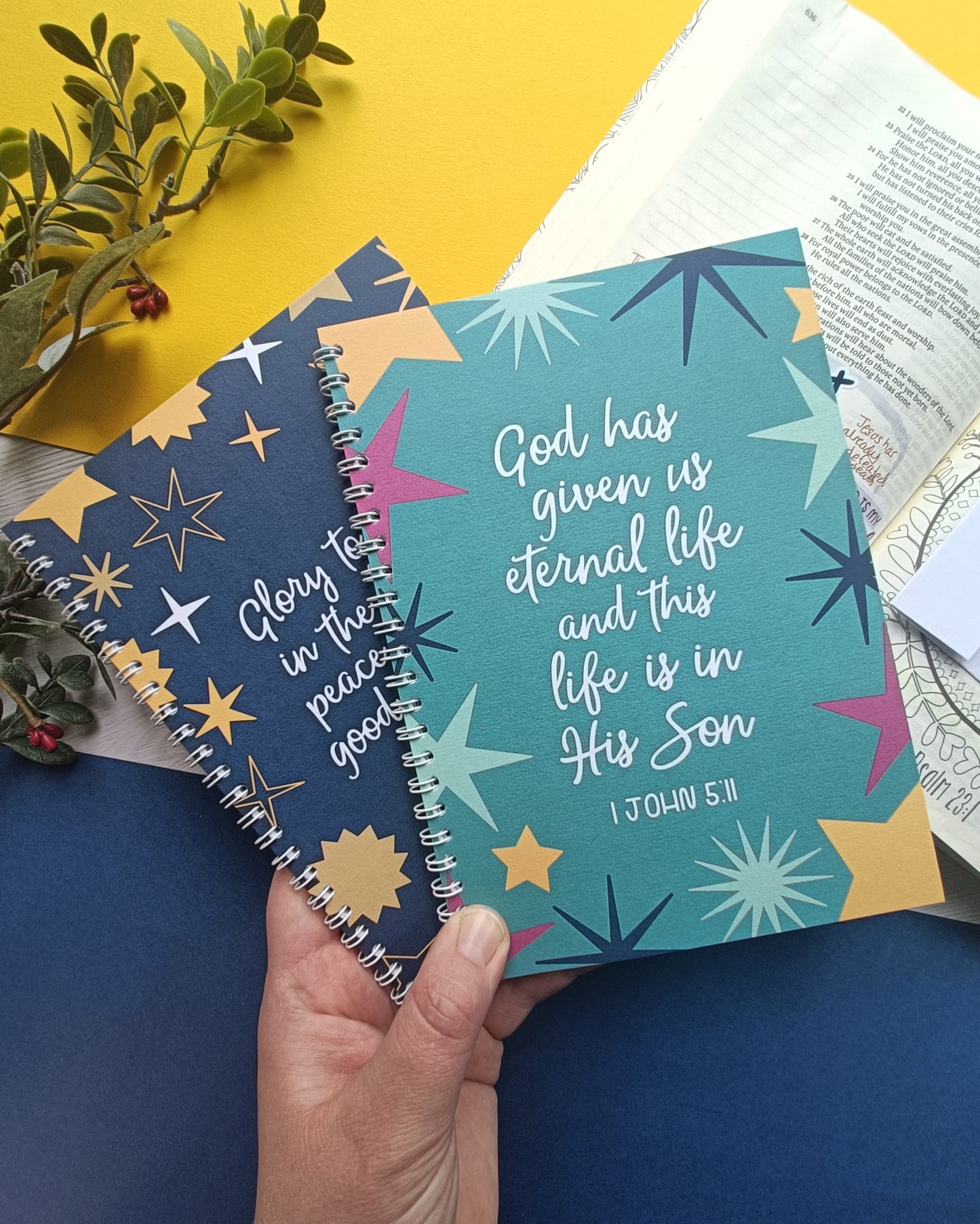 God has given us eternal life A5 Notebook