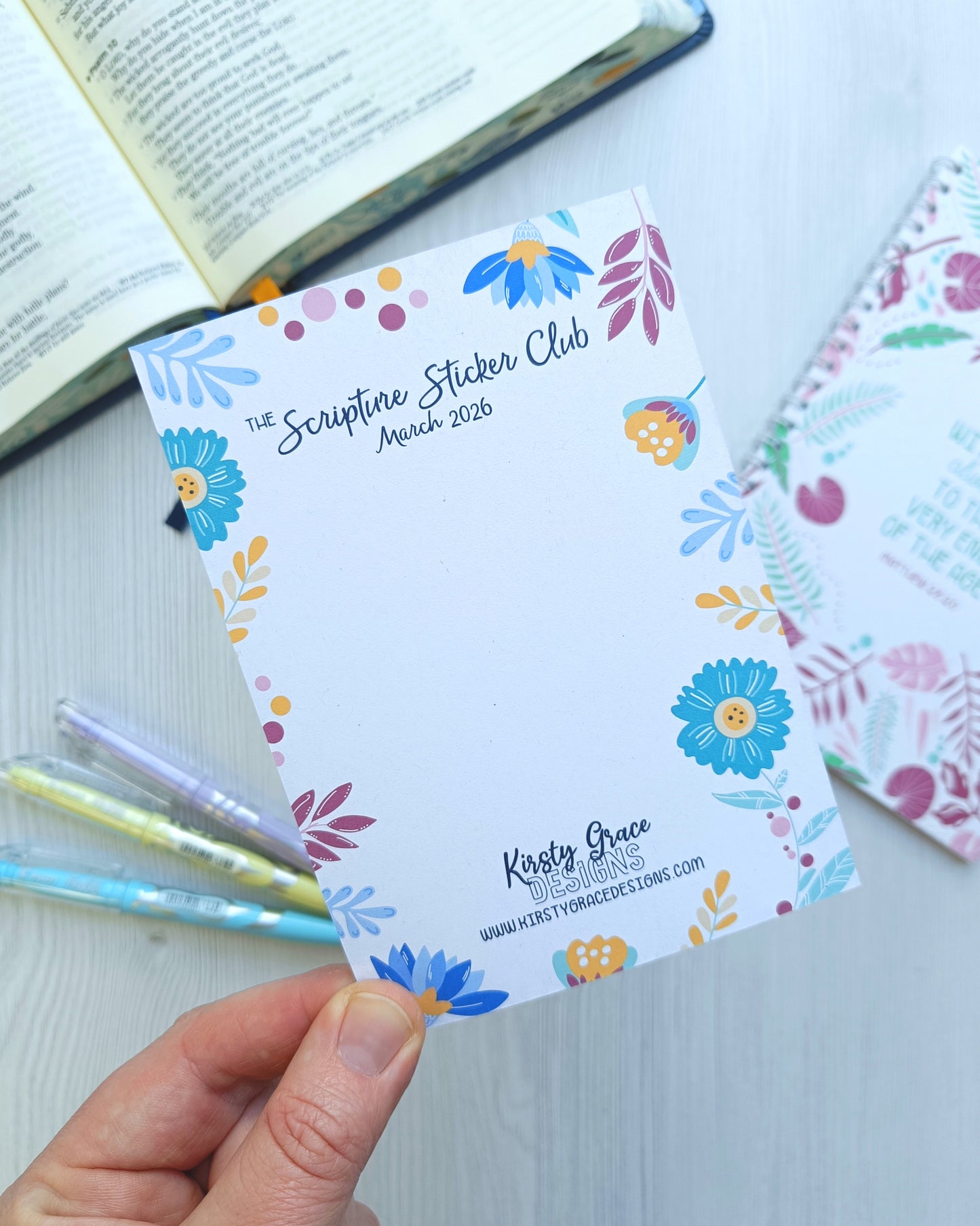 March Scripture Sticker Club