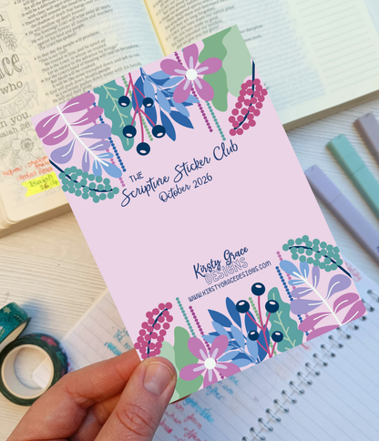 October Scripture Sticker Club