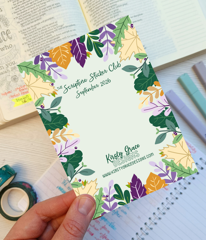 September Scripture Sticker Club