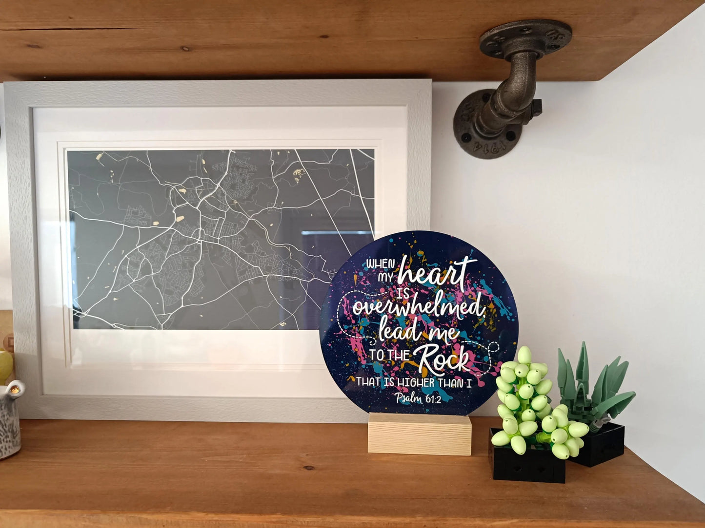 When My Heart Is Overwhelmed Acrylic Sign