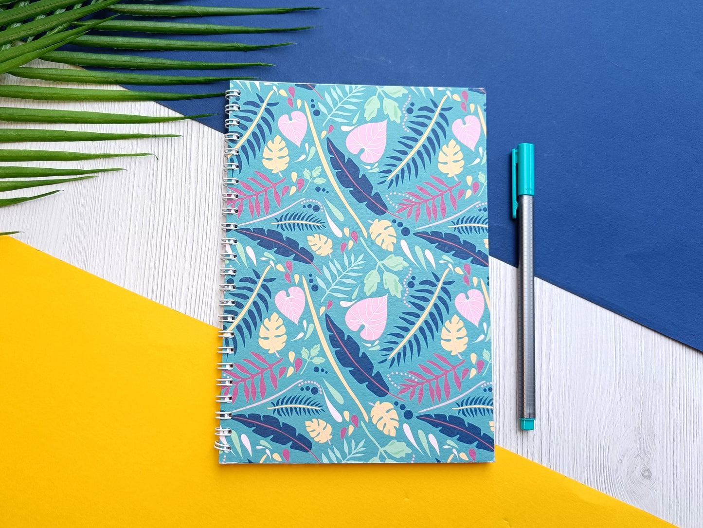 Turquoise Jungle A5 Notebook