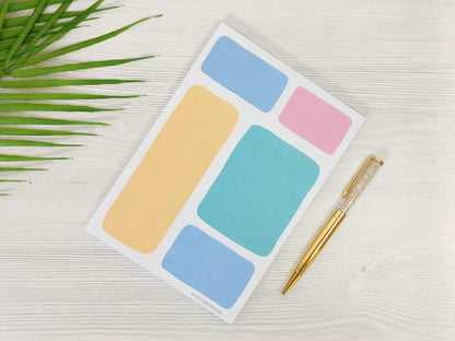 Pastel A5 Notepad
