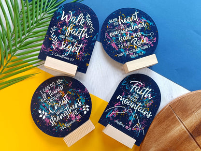 Walk By Faith Acrylic Sign