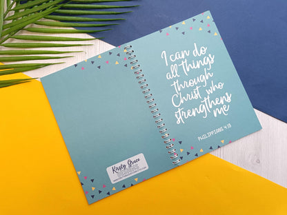 Philippians 4:13 A5 Notebook