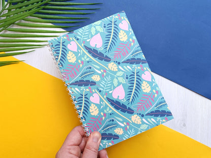 Turquoise Jungle A5 Notebook