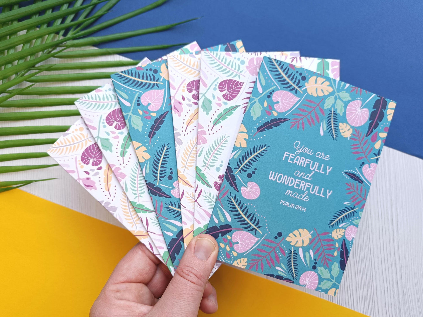 6 pack Floral Scripture Verse Cards