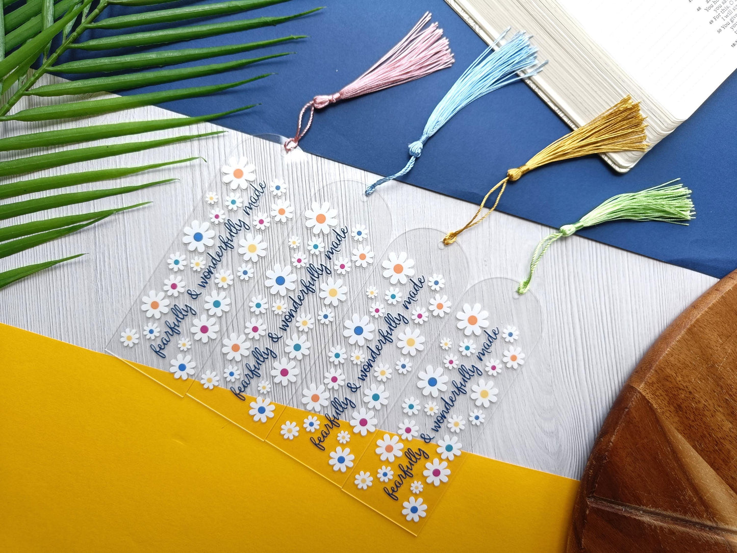 Fearfully & Wonderfully Made Acrylic Bookmark