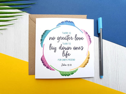 No Greater Love Easter Card