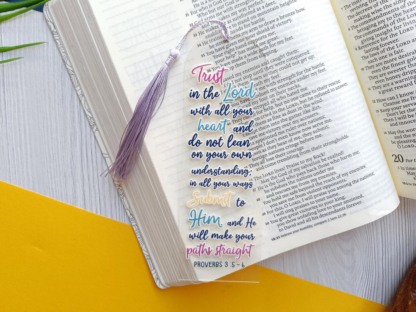 Trust In The Lord Acrylic Bookmark